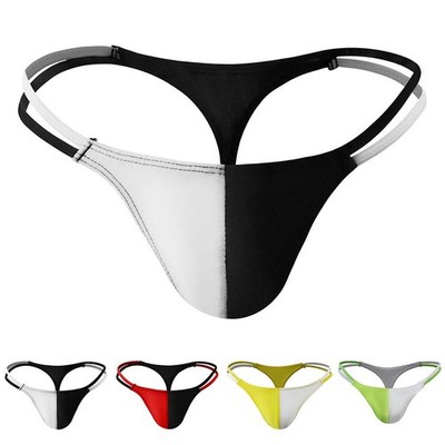 Herren Dessous Beutel Tangas Nylon G String T Back Low Rise Unterwäsche Slip