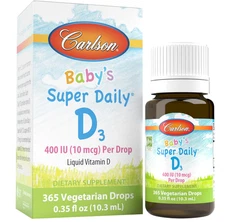 Carlson Labs Baby s Super Daily D3 400 IU 0 35 fl oz 10 3 ml Gluten-Free,
