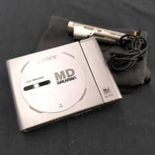 Sony MD Walkman MZ-E25 Mini Disc Player Silver Tested Japan