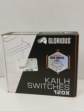 Glorious Kailh Box White Mechanical Keyboard Switches, 120 Count