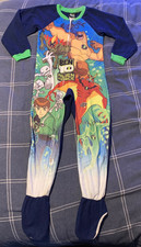 Kids Boys Girls Cartoon Network Ben 10 Pajamas One Piece PJs Size 8 ben ten