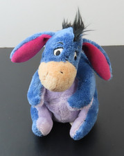 Disney Store Sitting Blue Eeyore Plush Small 6 Removable Tail Stuffed Animal