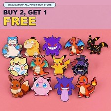 Pokemon Enamel Pin Lot Choose Your Character 10 Designs Pikachu Eevee Fast Ship