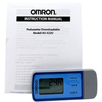Omron HJ-322U Blue Tri-Axis Digital Pedometer Walking Fitness Step Counter Track