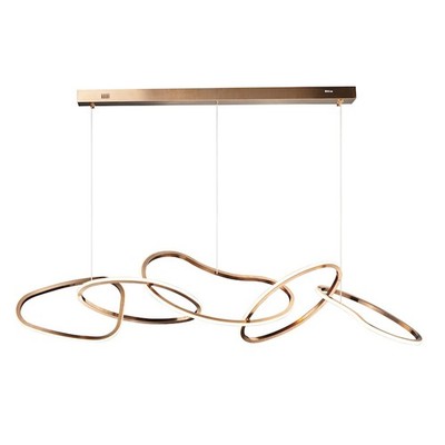 ET2 Lighting Unity 5-Light LED Pendant, Brushed Champagne - E24616-BCN