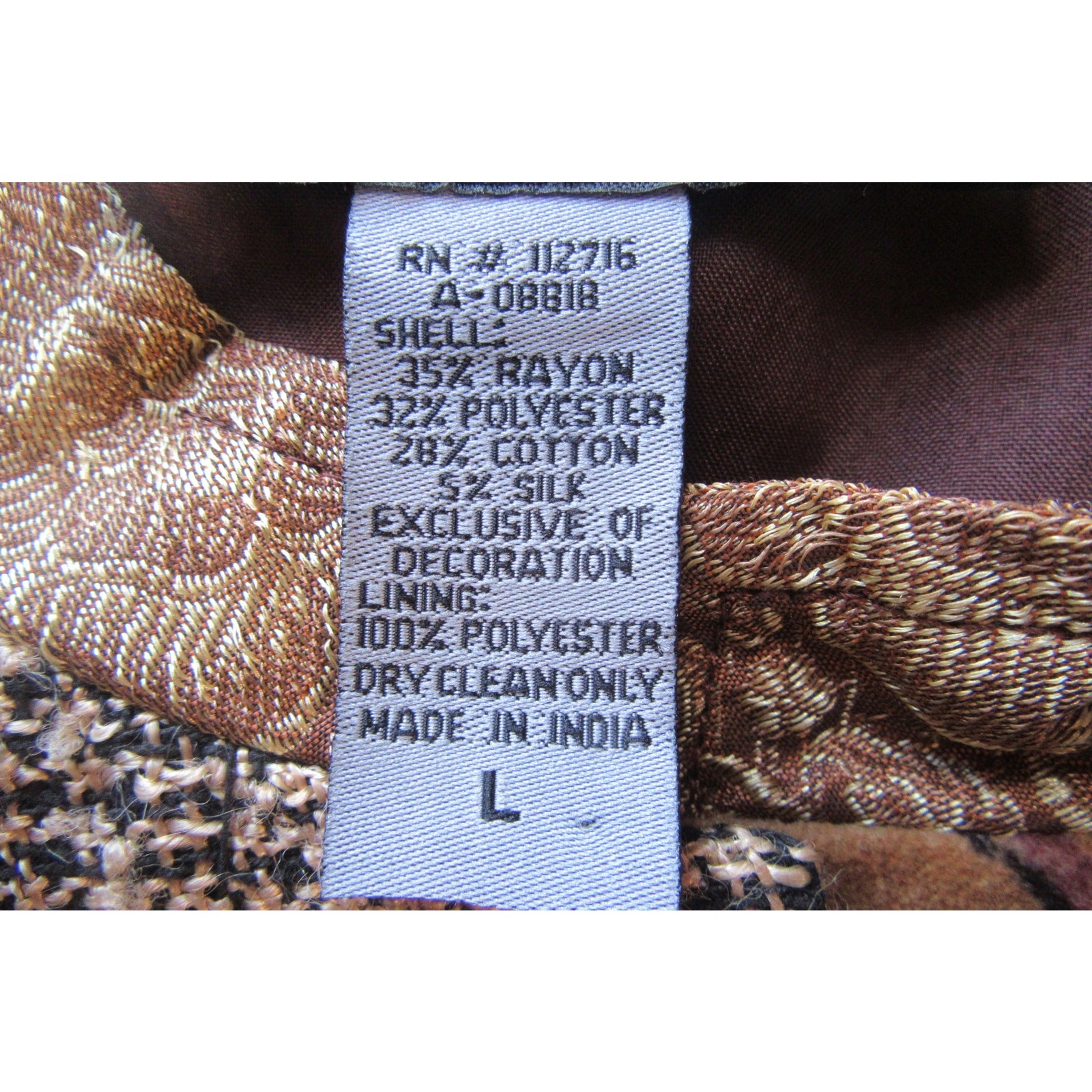 (2) Indigo Moon Jackets Patchwork Tapestry Artsy … - image 11