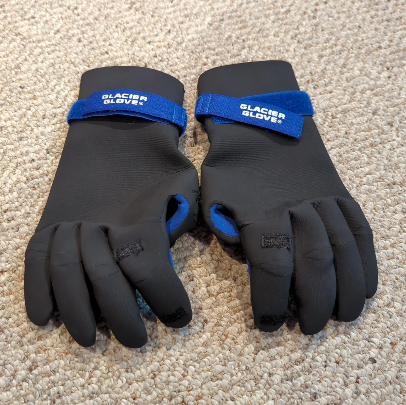 Glacier Glove Pro Angler Waterproof Gloves Thumb Fore Finger Slits Large Fishing