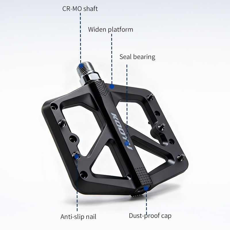 KOOTU Super Grip Mountain bike pedals, 9/16 standard , replaceable nails design