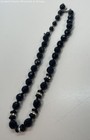 Vintage Rhinestone Black Crystal Beaded Jewelry Set, 31.3g — photo 2