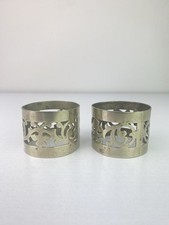 2 Vintage EPNS Silver Plated Napkin Rings