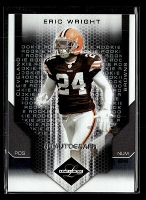 2007 Leaf Limited Eric Wright Rookie /299 #265 Cleveland Browns UX6366
