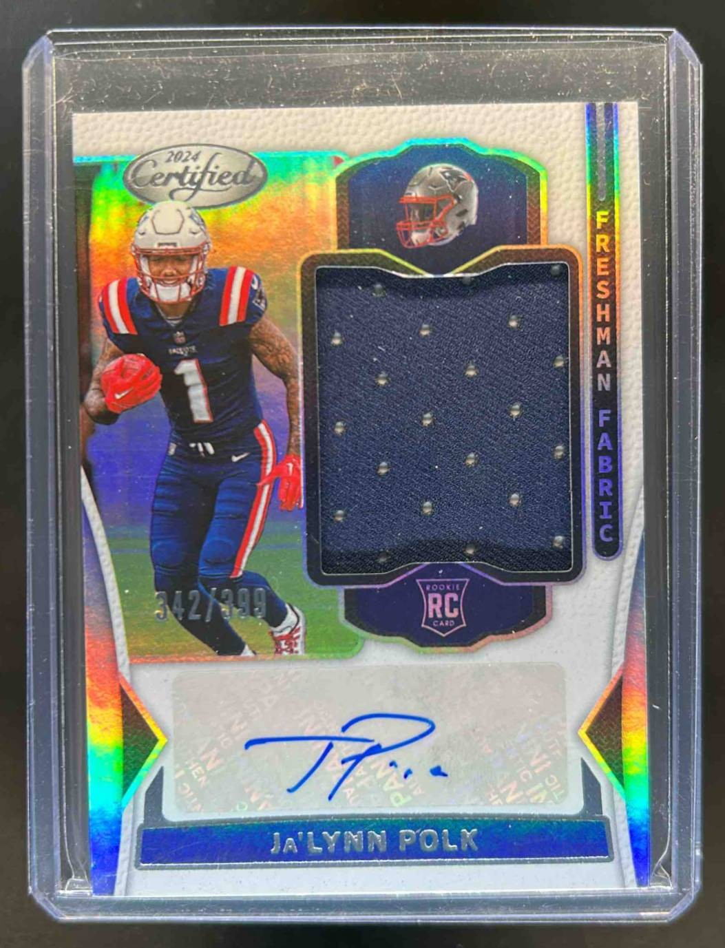 2024 Certified Ja'Lynn Polk Freshman Fabric Mirror Jersey RC Auto #342/399