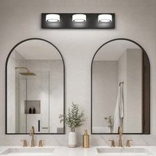 21" LED Vanity Light Bathroom Over Mirror Wall Lamp Round Acrylic Sconce Fixture