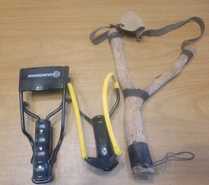 Collector Lot of 3 Vintage / Antique Slingshots
