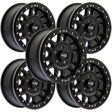 (Set of 5) Dirty Life 9309R Canyon Pro SxS 15x7 5x4.5" +38mm Black Wheels Rims