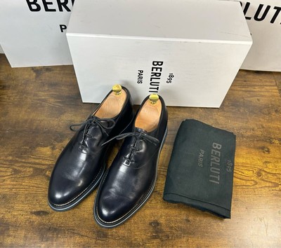 Berluti Alessio Padova Oxford Shoes Men US9 Leather Slip-On