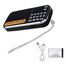 Portable Radio AM FM With Digital Screen With Rich Connection Interfaces