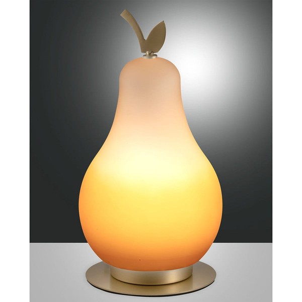 Led Tischleuchte Wilma, 8W, 3000K, 780Lm, IP20, Dimmbar, Orange/Messing Satinier-image