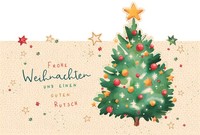 Weihnachten GrußKarte - GlüCkwunschkarte Mit Umschlag Laser Art - Weihnachtsbaum