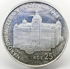 Czechoslovakia 1968 KCS 25 KORUN KM#64 150th Anniversary -National Museum Prague