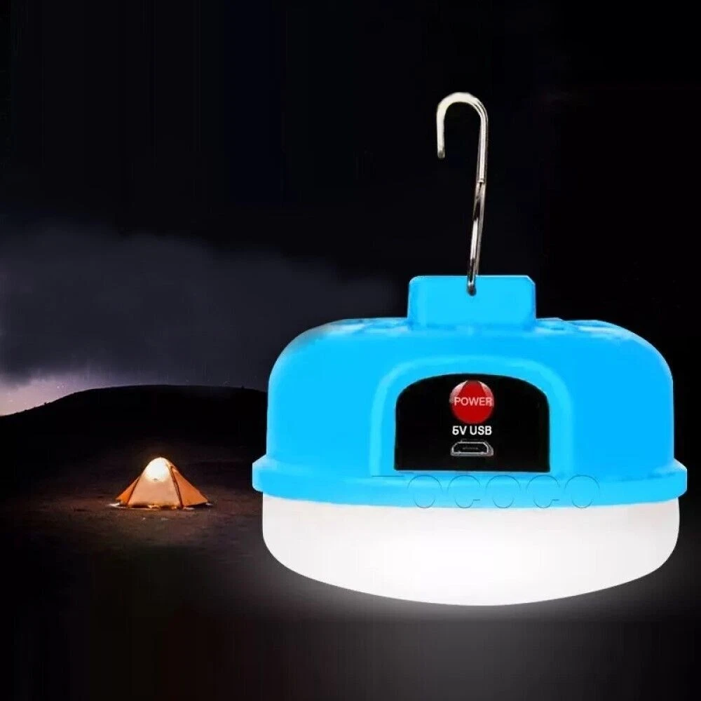 Luce da campeggio ricaricabile ad energia solare, luce da campeggio a