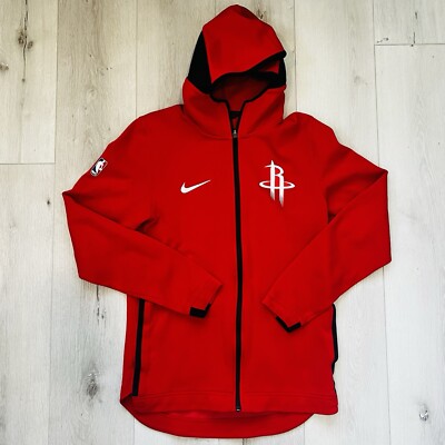 Nike HOUSTON ROCKETS Red Therma Flex Showtime Hoodie NBA Men's Size S