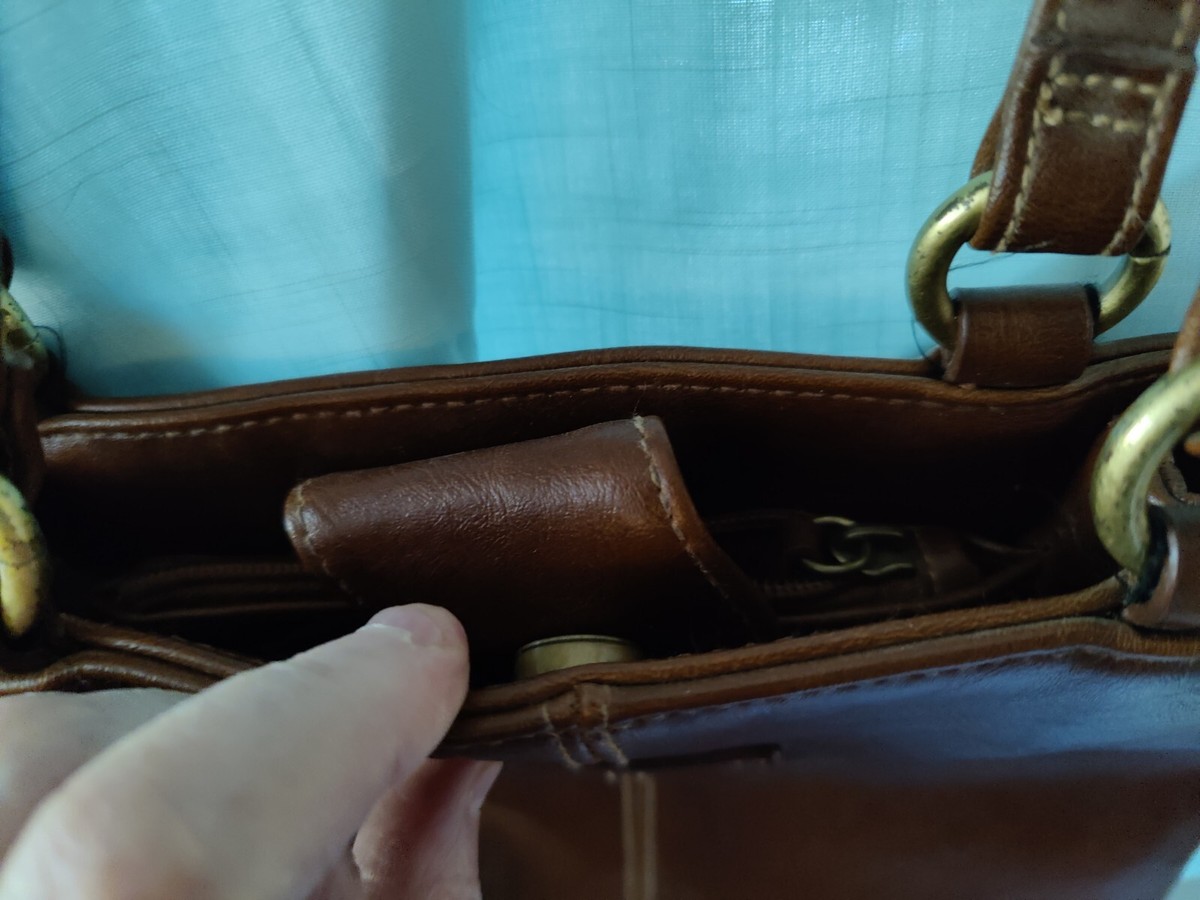 Rosetti Brown Faux Leather Purse Shoulder Bag 9.5