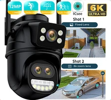 6K 12MP Wifi Camera PTZ Video Surveillance 8MP Dual Lens CCTV Security IP Camera