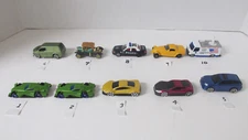 Die-cast,cars,1:64 scale,mix of brands,bundle of 10 items,loose,previcely owned.