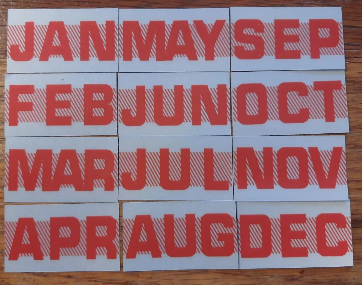 California license plate month sticker tags. (2) RED. YOM Two. | eBay