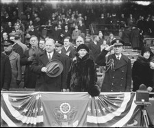 US President Herbert Hoover and his wife First Lady Lou OLD PHOTO