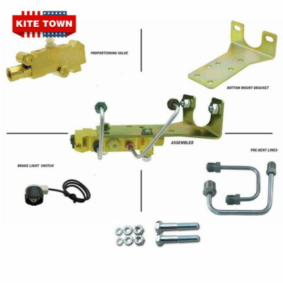 Proportioning Valve PV4 Disc Drum Under Floor / Bottom Mount For GM Chevy Buick