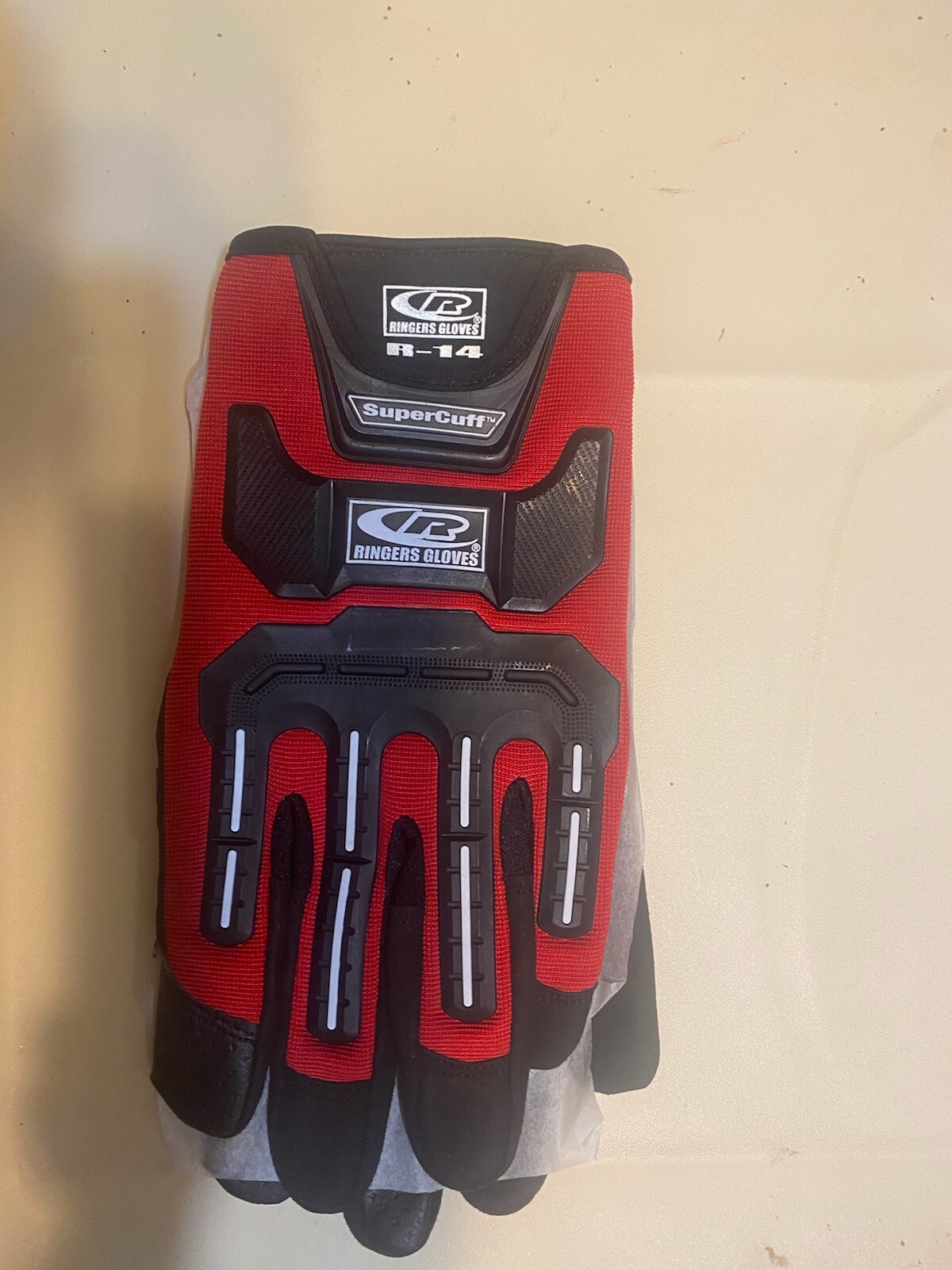 RINGERS GLOVES R14 SUPERCUFF HIV HEAVY DUTY IMPACT WORK GLOVES CHOOSE