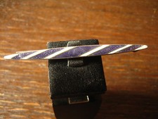 edle Art Deco Krawattennadel mit Emaille wei&szlig; blau emailliert 835er Silber