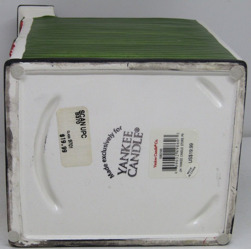 Yankee Candle Christmas House/Store Front Ceramic Jar Candle Holder eBay