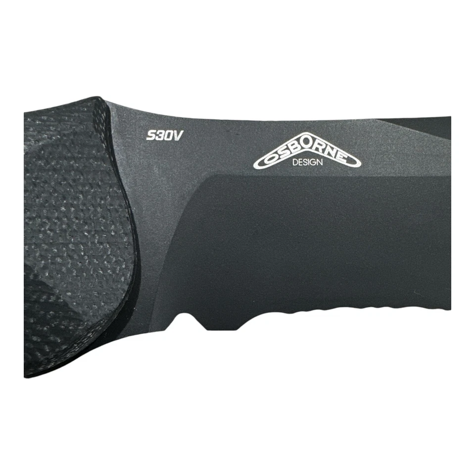 Banco Fijo Osborne Contego 183 Negro G10 Satinado S30V Inoxidable Foto 4 de 4