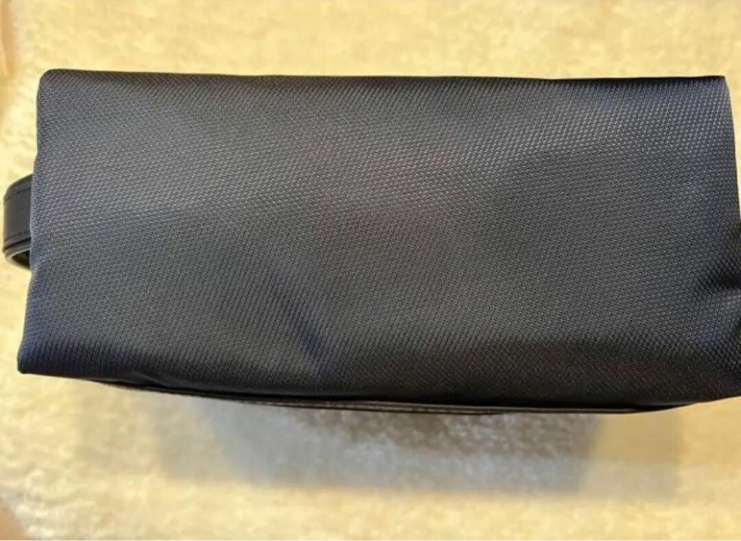 DIOR Homme Novelty pouch Navy x Black 2 zippers w/box