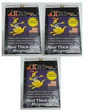 (Pack of 3) Pro-Mold Magnetic One-Touch Trading Card Holder 150pt Thick Patches 