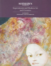 F SOTHEBY’S PICASSO CERAMICS IMPRESSIONIST MODERN ART Auction Catalog 1995