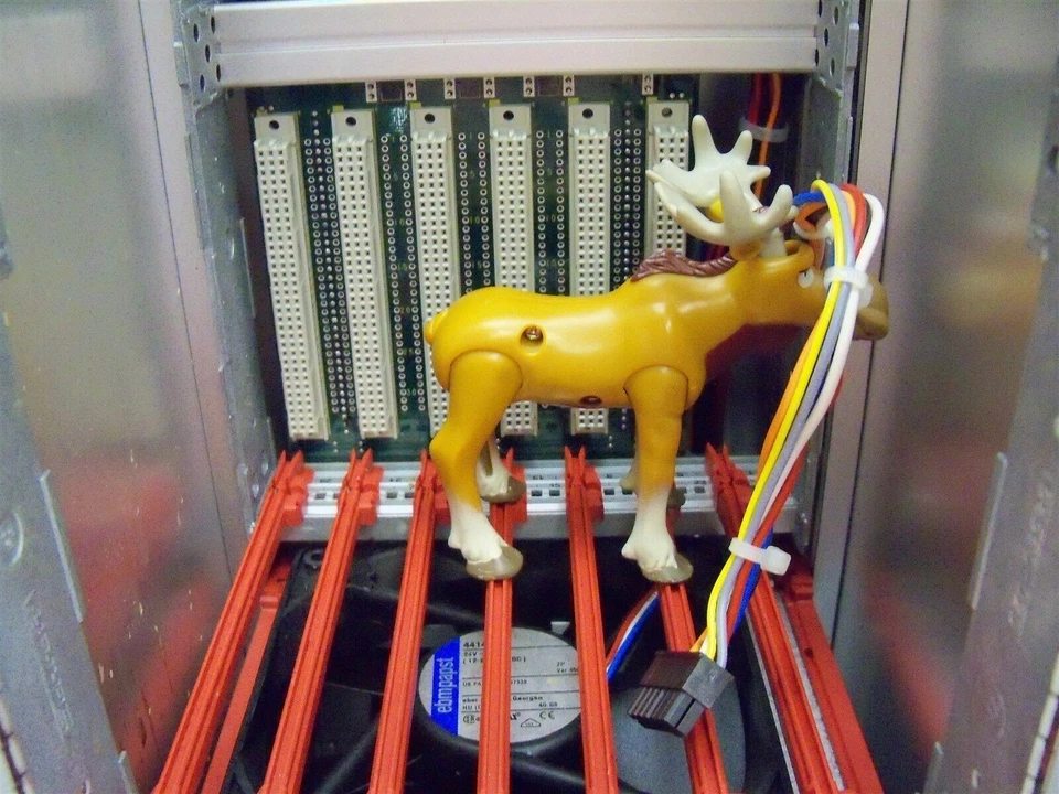 BGTR-4HE Schroff 19" Subrack Backplane Rack Chassis w/ Power Supply 23098 - Image 4 of 4