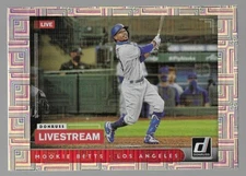 Mookie Betts 2021 Panini Donruss Livestream Vector #LS6 Dodgers Insert Parallel