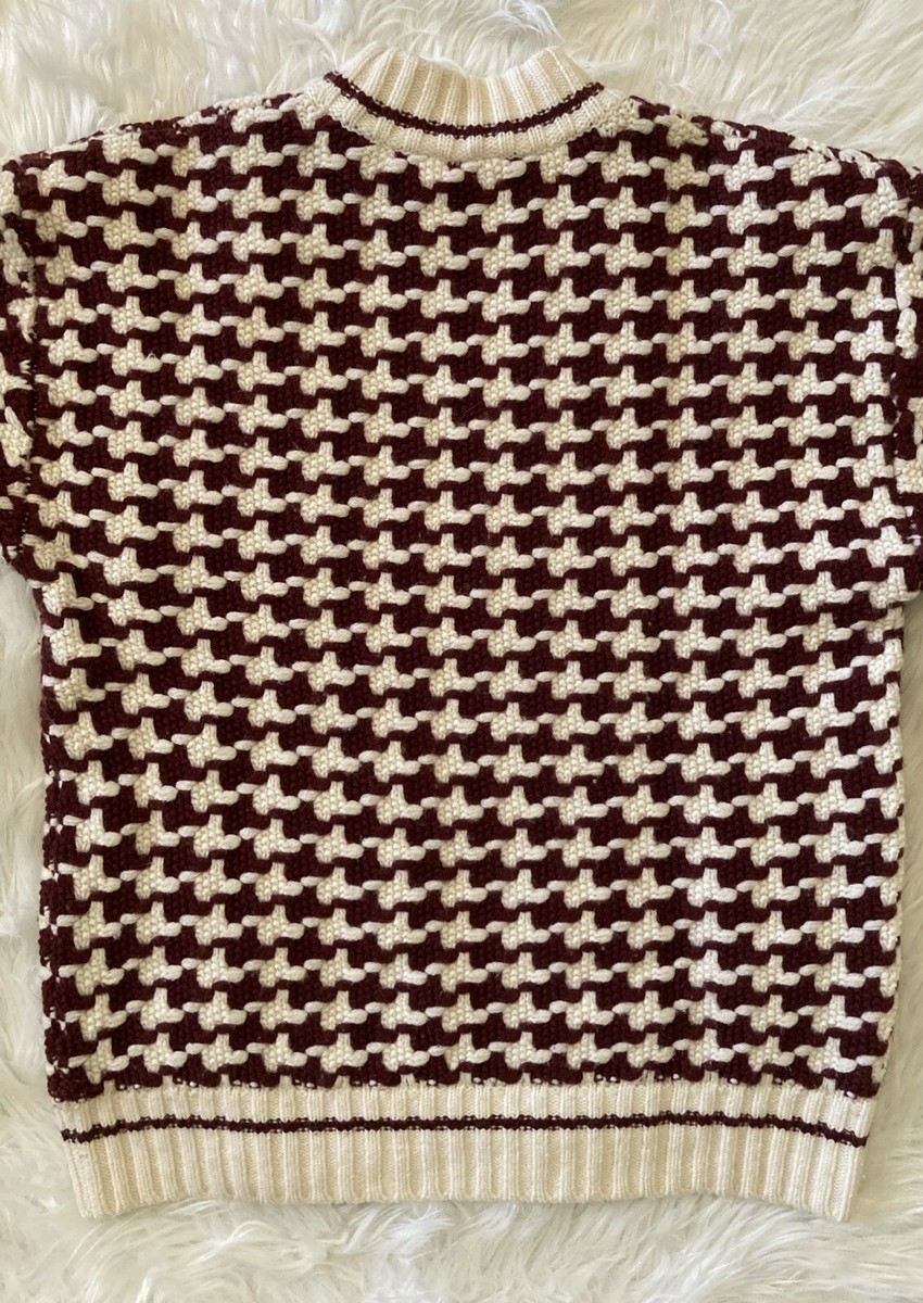 Aime Leon Dore Houndstooth Knit Sweater Crewneck Pullover