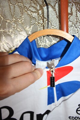 Maillot cycliste vintage - Retro Wielershirt PDM - Wit - Retro Wielershirts