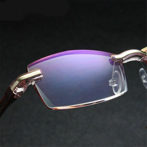 1-10 PK gafas de lectura rectangulares ultraligeras sin montura bloqueo de luz azul - Imagen 4 de 14