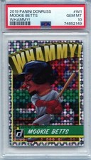 Mookie Betts!!  2019 Panini Donruss Whammy!  #W1  PSA 10 Gem Mint (SP) #74852149