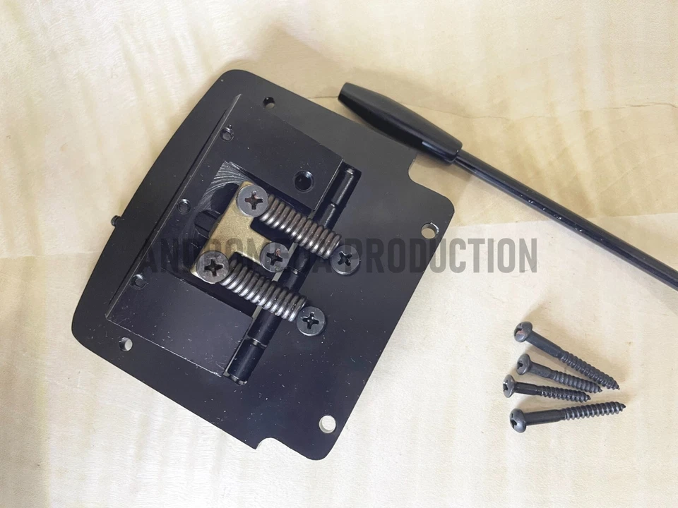 Genuine Kahler 7300 Series Hybrid Tremolo Guitar Bridge System Flat Mount Black - Image 2 of 4