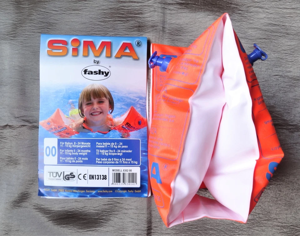 Schwimmflügel  1-2 Jahre SIMA Schwimmhilfe Schwimmärmel 1 Size Unisex 11-15 kg