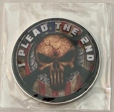 Punisher - Skull - Plead The 2nd - Marvel -Pro size 32mm Slim - Golf Ball Marker