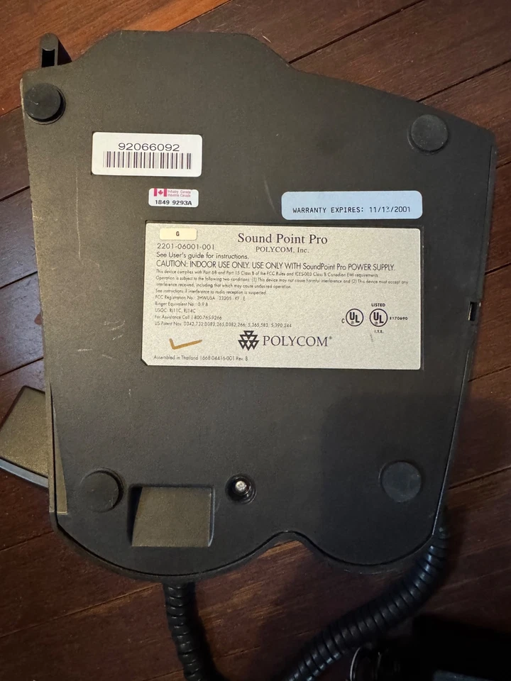 POLYCOM® SoundPoint Pro SE-225 2-Line Conference Speakerphone # 2201-06001-001 - Image 2 of 3