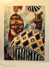 Sanford Wakeman Abstract SIGNED ORIGINAL ART ON PLEXIGLASS 18”x24” ($1,200) (#2)